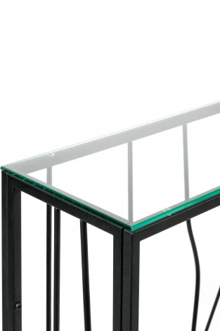 Консольный стол AllConsoles 1022-CB clear черный муар