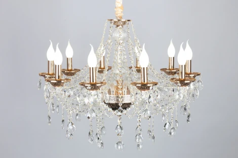 Подвесная люстра Omnilux Gadoni OML-74803-10 (220V, подвески, на цепи, подсвечник, свеча)