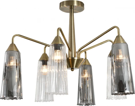 Потолочная люстра на штанге (13028/6R Brass) Indigo Campana V000509 (220V)