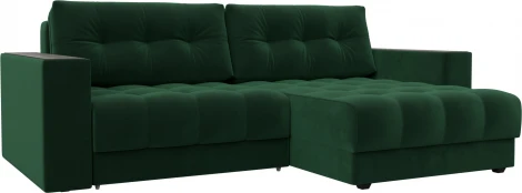 Диван угловой с декором Лига-049 НПБ Лига Диванов (Велюр) арт.128457