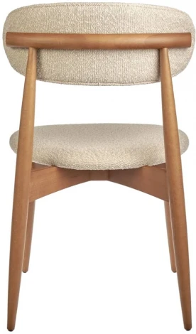 Стул Lucas латте букле с ножками цвета орех Bradex Home арт.RF 0546