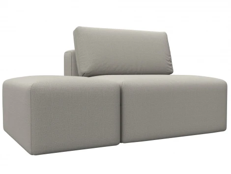 Модули диван и пуф Лига-060 НПБ (ЛДСП,Брус,Фанера,Рогожка/Бежевый) Лига Диванов 129738