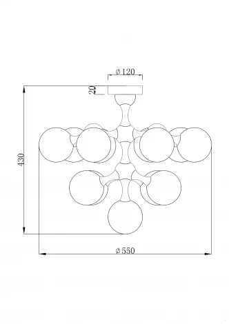 Потолочная люстра Maytoni Proton MOD021CL-13CH