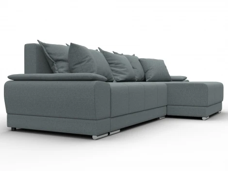 Диван угловой Лига-119 угол правый (ДСП,Брус,Фанера,ЛДС,Рогожка/Серый) Лига Диванов 137086