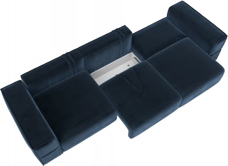 Диван прямой Лига-058 НПБ Лонг Лига Диванов (Велюр) арт.129395