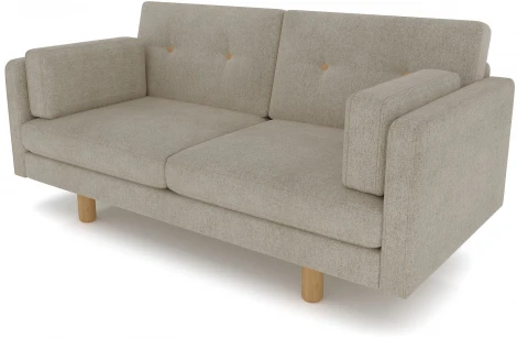 Диван Arsko Ингвар М серый велюр