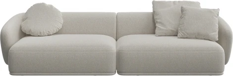 Диван Fabro ОГОГО (арт.851451), (Ткань,Букле/Белый)