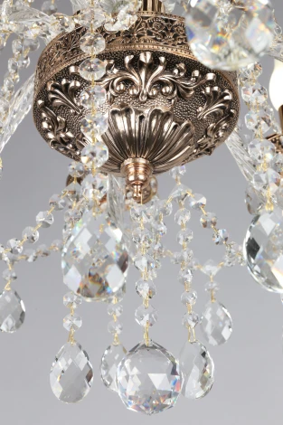 Подвесная люстра Omnilux Gadoni OML-74803-08 (220V, подвески, на цепи, подсвечник, свеча)