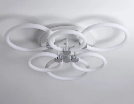 Потолочная светодиодная люстра RGB Ambrella Acrylica FA3844 (220V, пульт управления)