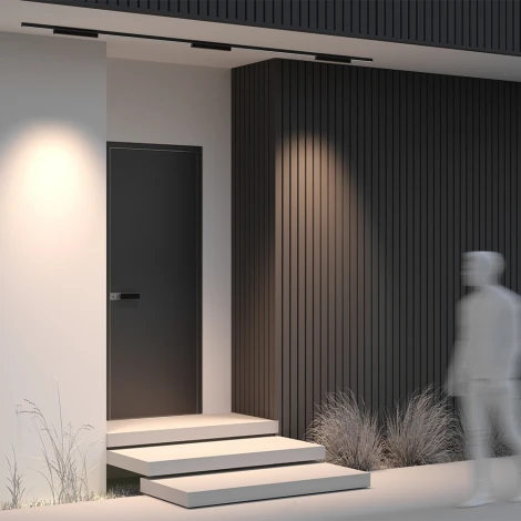 Уличный трековый светильник низковольтный LED 24W 48V Maytoni Points O-TR02-2-S-18WB3K