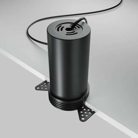 Встраиваемый светильник светодиодный под гипсокартон Maytoni Focus Led DL125-L12-3K-TRS-B (220V, круглые)