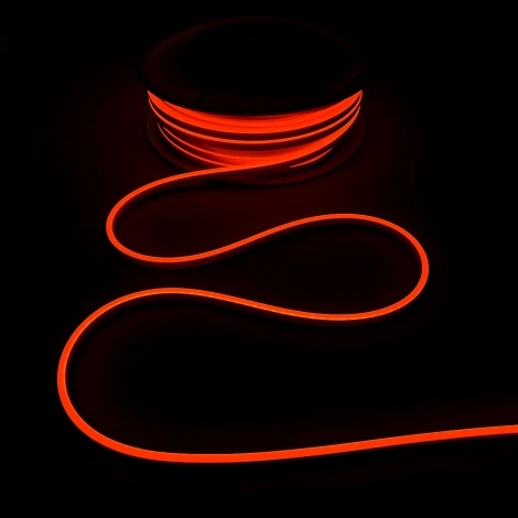 Односторонний Гибкий Неон 6х12мм Оранжевый 12В, IP65 Laitcom FR-23530