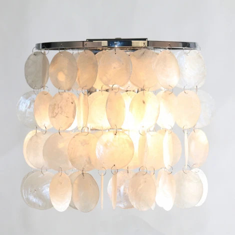 Настенный светильник Eurosvet Sandra 60084/2 хром/перламутр (220V)