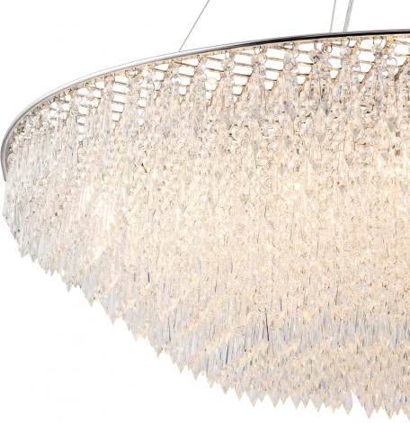 Подвесная люстра (12028/16PL Chrome) Indigo Intrigo V000370 (220V, хрусталь, на тросе)