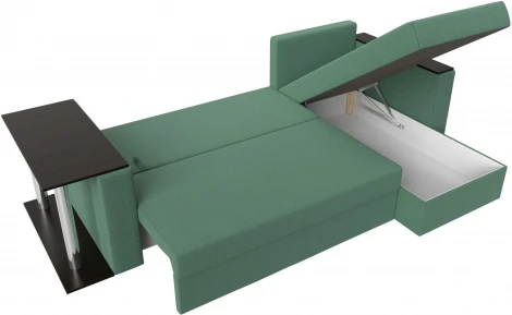Диван угловой Атланта Лайт правый угол (Зеленый/Рогожка) Лига Диванов арт.121166