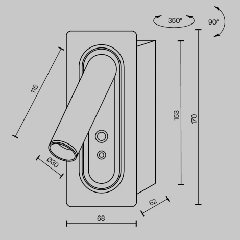 Спот LED Maytoni Axiom MOD495WL-L3B3K