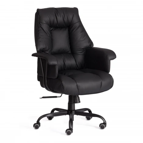 Кресло Линкольн Металбл/Lincoln Metalbl кож/зам, черный, 36-6 Tetchair 25686