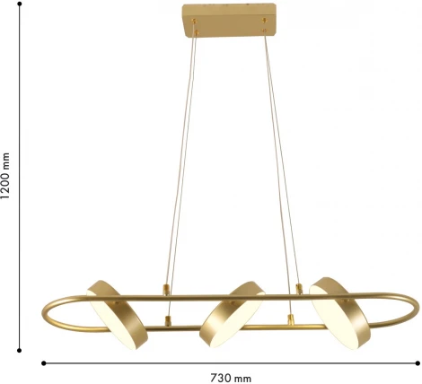Подвесной светильник F-Promo Abris 4677-3P (LED, 220V, пульт управления, на проводе)