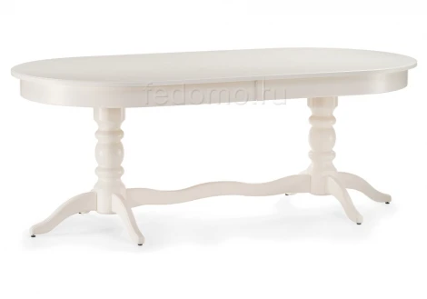 Стол Woodville Дейвер 200(260)х100 молочный 483914