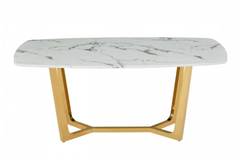 Стол обеденный IST-CASA Ланс DT-2852L,180х90х75 см, белый мрамор