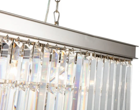 Подвесная люстра каскадная iLamp Triumph 6119-800 NIC (220V, хрусталь, на цепи)