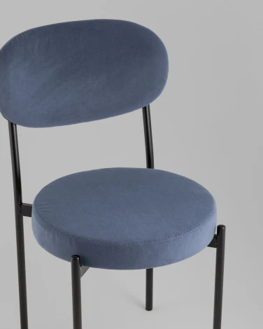 Стул Бриф Original N велюр пыльно-синий Stool Group УТ000042645