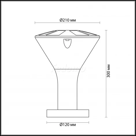 Наземный светильник Odeon Light Lenar 4046/1B