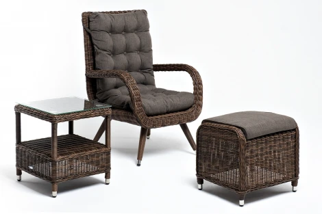 "Толедо" лаунж-зона из искусственного ротанга, цвет коричневый 4SIS арт.УТ-00004151