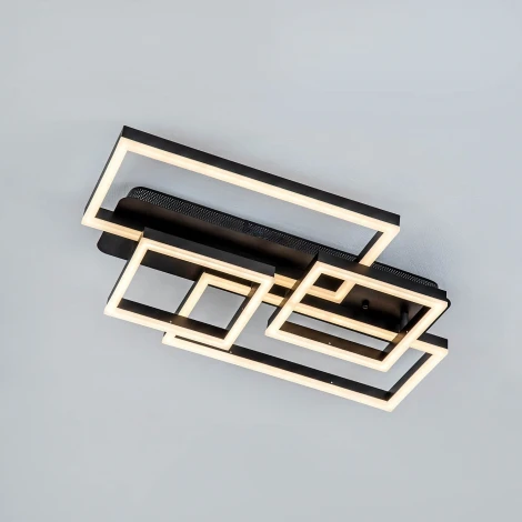 Потолочный светильник светодиодный с пультом с регулировкой цветовой температуры и яркости LED4U LED4U L11045-4 BK