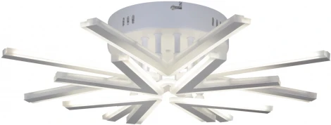 Потолочная люстра светодиодная на штанге с пультом Reluce 09824-3.3-4+4 WH (ночной режим, 220V)