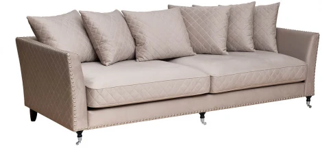 Диван Garda Decor SORRENTO-250-Colt030 (Светло-серый)