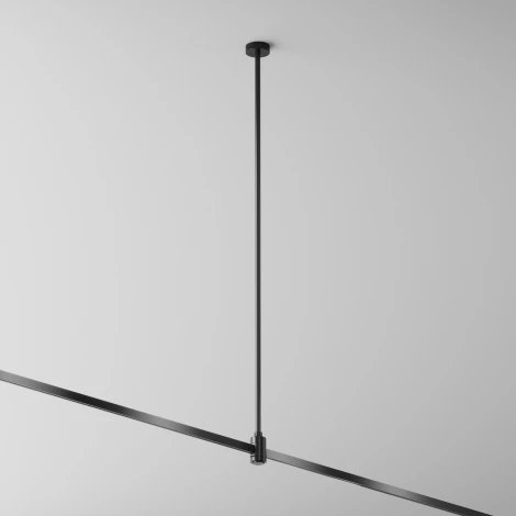 Крепление потолочное Long одинарное 760мм Flarity черный Maytoni Accessories for tracks Flarity TRA159С-SL1-B (24V)