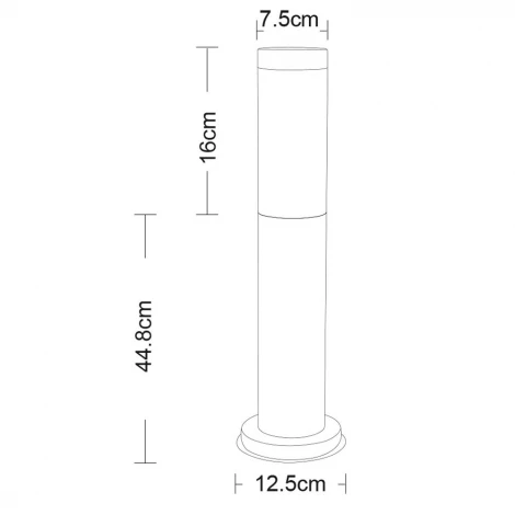 Наземный светильник Arte Lamp Salire A3158PA-1SS