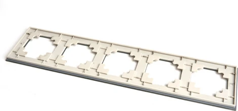 Рамка на 5 постов (дымчатый) Stekker Катрин 49039