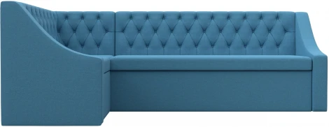 Диван кухонный угловой Мерлин левый угол (Голубой/Рогожка) Лига Диванов арт.123228L