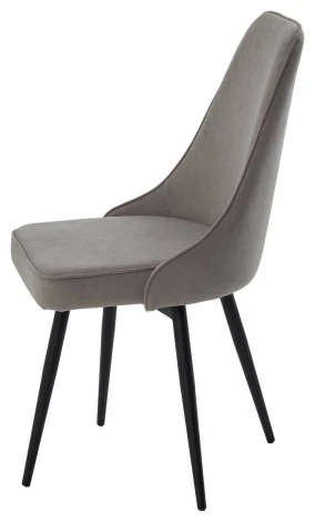 Стул БЕРТИ 360 град. поворот. B22 Серый, велюр / черный каркас M-City 64734