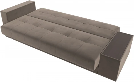 Диван-книжка Лига-020 стол справа (Коричневый,Бежевый/Велюр) Лига Диванов арт.118482