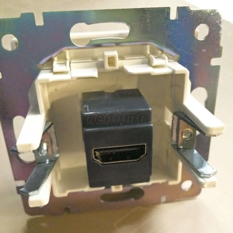 Розетка встраиваемая HDMI Werkel, черный