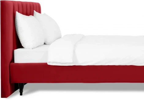 Кровать Queen II Sofia L 1600 ОГОГО (арт.577451), (Ткань/Бордовый)
