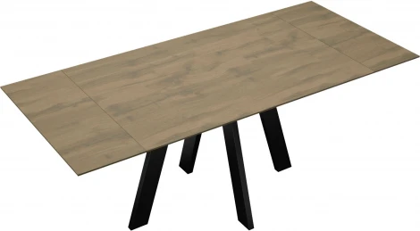 Стол DikLine DM140 Дуб галифакс/опоры черные арт.00-00072817