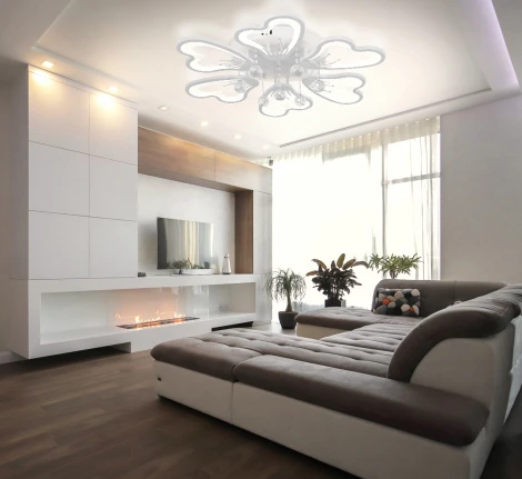 Потолочная люстра с пультом, светодиодная Natali Kovaltseva Hugo LED LAMPS 81240