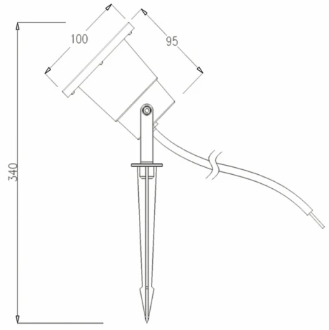 Грунтовый светильник Deko-Light Power Spot Spike 732126