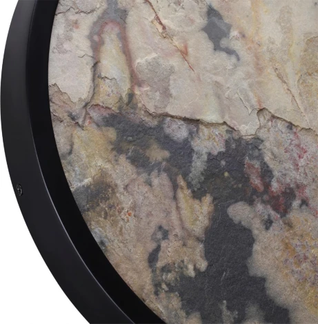 Настенно-потолочный светильник Odeon Light Bergi 5064/30L черн./серо-беж./металл/натур.камень/акрил с переключ.цветов.темпер. LED 30W 3000К/4000K/6000K (220V, круглые)