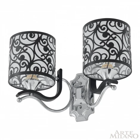 Бра Arte Milano Florentia-4957 304957/2W Bk/Ni (220V)