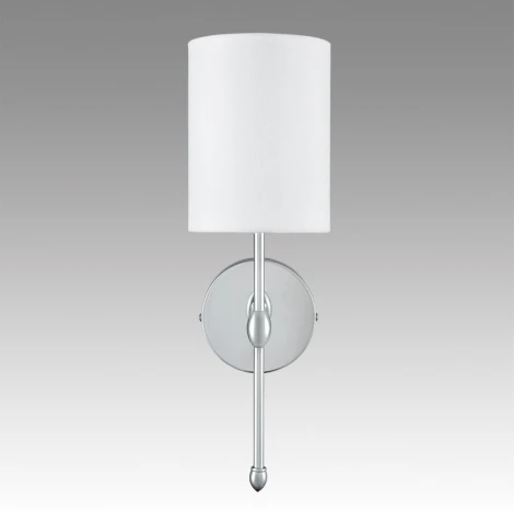 Бра Lumion Latti 6589/1W хром/белый, металл/текстиль E14 1*40W 220V (круглые)