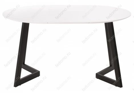 Стеклянный стол Woodville Алингсос 100(140)х100х76 белый / белая шагрень 462387