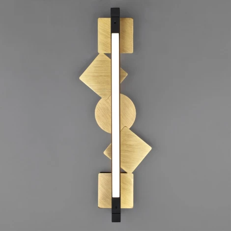 Настенный светильник Odeon Light Geos 6691/7WL черный/бронза браширов./металл/акрил поворотный IP20 LED 7W 184Лм 3000K (220V)