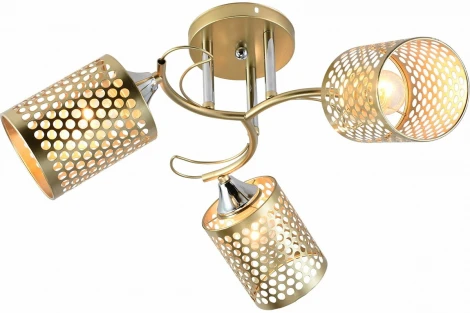 Потолочная люстра на штанге Reluce 01322-0.3-03 MATT GOLD+CR (220V)