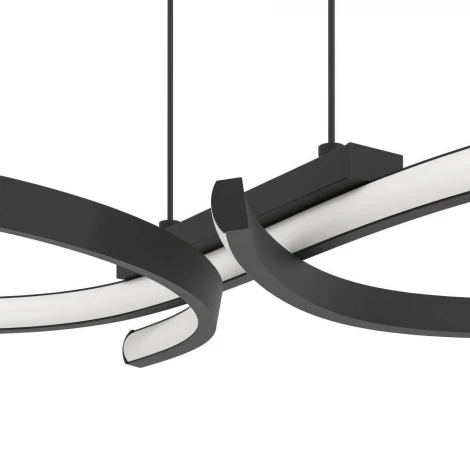 Подвесной светильник светодиодный Eglo Serpins 901267 21W(LED), алюминий, сталь, черный, пластик, белый, 3000K