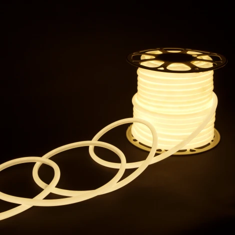 Светодиодная лента Elektrostandard LS 003 220V 9,6 IP67 Гибкий неон 9,6W 144Led 2835 круглый дневной белый, 50 м